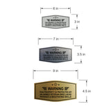 Signs ByLITA Fancy Warning: This Property Is Protected By An Armed Veteran Who Lacks Patience & Negotiating Skills Easy Installation | Honor Veterans with Military Signs | US Pride | Businesses and Homes Wall or Door Sign
