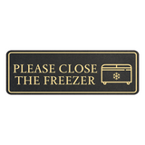 Standard Plus Please Close The Freezer Wall or Door Sign | Energy Saving Kitchen Signage