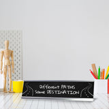 Different Paths, Same Destination Silver Frame Desk Sign (2x8") | Classroom Special Needs Support