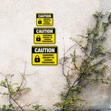 Classic Framed Plus Caution: Equipment Subject to Lockout Procedures Door or Wall Sign | Miscellaneous Warning Signs - Industrial & Construction