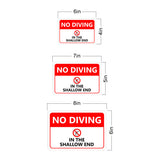 Classic Framed No Diving in the Shallow End — Wall or Door Sign | Pool & Aquatic - Sign