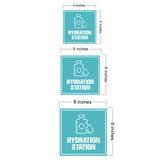 Square Plus Hydration Station Wall or Door Sign | Business & Public Signage