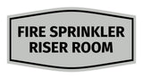 Signs ByLITA Fancy Fire Sprinkler Riser Room Sign | Durable Plastic | Vibrant Colors | Powerful Foam Tape