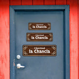 Standard Plus I Survived la Chancla Door or Wall Sign | Funny Spanish Signs For Stores & Businesses