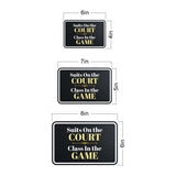 Classic Framed Plus Suits On the Court, Class In the Game Door or Wall Sign | Motivational Decor