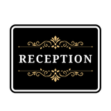 Classic Framed Plus Reception — Wall or Door Sign | Funeral and Memorial Services - Room & Area - Sign