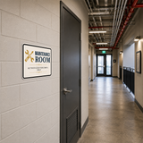 Classic Framed Plus Maintenance Room — Authorized Personnel Only — Wall or Door Sign | Specialist Room - Sign