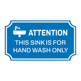 Notched Standard Facility Hygiene Wall or Door Sign