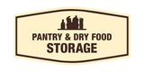 Signs ByLITA Fancy Pantry and Dry Food Storage Decoration Wall or Door Sign
