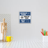 Square Plus Controller in Hand, World on Pause - Keep It Quiet Wall or Door Sign | Easy Installation | Gaming Room Signage