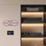 Designer Plus Spray Tan Room — Wall or Door Sign | Treatment Room - Sign