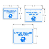 Classic Framed Plus Family Health Services Door or Wall Sign | Hygiene and Safety Signage