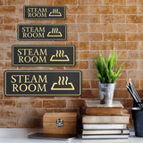 Standard Plus Steam Room Wall or Door Sign | Workplace Spa Signage