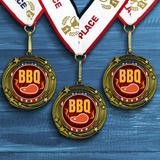 All Quality Stars Design BBQ Medal | Competition | High Quality Metal Medal - 1st, 2nd, 3rd Place