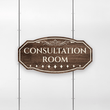 Victorian Plus Consultation Room Wall or Door Sign | Legal and Courtroom Decoration