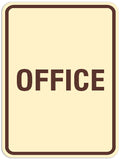 Signs ByLITA Portrait Round Office Sign - Laser-Engraved Lettering | Durable ABS Plastic | Vibrant Colors | Powerful Foam Tape