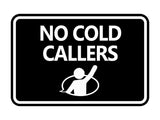 Classic Framed No Cold Callers Wall or Door Sign