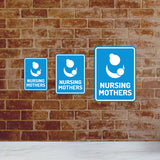 Portrait Round Plus Nursing Mothers Wall or Door Sign | Baby Rooms Signage