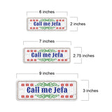 Standard Plus Call me Jefa Door or Wall Sign | Funny Spanish Signs For Stores & Businesses