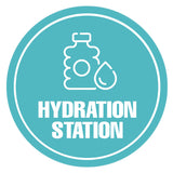 Circle Plus Hydration Station Wall or Door Sign | Easy Installation | Business & Studio Signage
