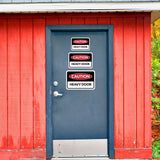 Classic Framed Plus Caution Heavy Door Door or Wall Sign | Workplace Health and Safety Warning Signage