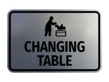 Signs ByLITA Classic Framed Changing Table Wall or Door Sign