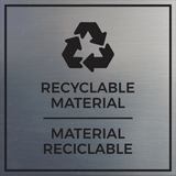 Signs ByLITA Square Recyclable Material Door or Wall Sign | Spanish Bilingual Business And Office Signs