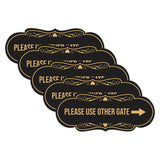 Signs ByLITA Designer Please Use Other Gate Wall or Door Sign (Multipacks)