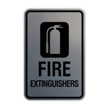 Signs ByLITA Portrait Round Fire Extinguishers Wall or Door Sign
