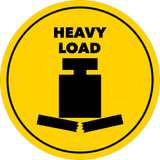 Circle Plus Heavy Load Wall or Door Sign | Easy Installation | Office & Building Warning Signage