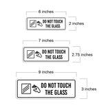 Standard Plus Do Not Touch The Glass Wall or Door Sign | Public Spaces Signage