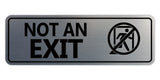 Standard NOT an EXIT (Stick Man) Wall or Door Sign