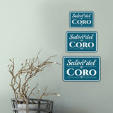 Classic Framed Plus Salón del Coro — Choir Room Door or Wall Sign | Spanish - Church Room & Area Signs