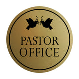 Signs ByLITA Circle Pastor Office Wall or Door Sign