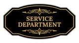 Signs ByLITA Victorian Service Department Graphic Wall or Door Sign