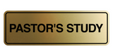 Signs ByLITA Standard Pastor's Study Wall or Door Sign