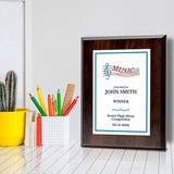 Music Competition Customizable Award Plaque | Easel Mount Option | Achievement and Recognition Personalizable Plaques