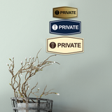 Fancy Private (Key) Wall or Door Sign