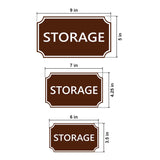 Notched Standard STORAGE Wall or Door Sign | Security & Access- Commercial Safety & Facility Signs
