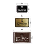 Signs ByLITA Classic Framed Bathroom Trash Can Vintage Bathroom Wall or Door Sign