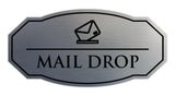 Signs ByLITA Victorian Mail Drop Durable ABS Plastic | Laser Engraved | Easy Installation | Elegant Design Wall or Door Sign
