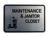 Signs ByLITA Classic Framed Maintenance & Janitor Closet Wall or Door Sign