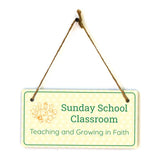 Signs ByLITA Place of Worship Room Signs 5x10 Hanging Plus Wall or Door Sign