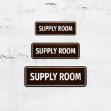 Standard Plus Supply Room Wall or Door Sign | Office & Home Decor