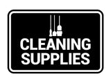 Signs ByLITA Classic Framed Cleaning Supplies Wall or Door Sign