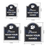 Please Wash Your Hands' Headstone ? Wall/Door Restroom & Hygiene Sign