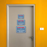 Classic Framed Plus Caution: Property Guarded By Lead Injection Specialist Door or Wall Sign | Home Security