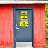 Classic Framed Plus Danger No Entry Hazardous Door or Wall Sign | Workplace Health and Safety Warning Signage