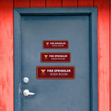 Standard Plus Fire Sprinkler Riser Room Door or Wall Sign | Business and Workplace Safety Signage