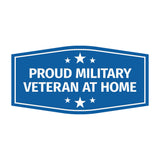 Signs ByLITA Fancy Proud Military Veteran at Home Easy Installation | Honor Veterans with Military Signs | US Pride | Businesses and Homes Wall or Door Sign